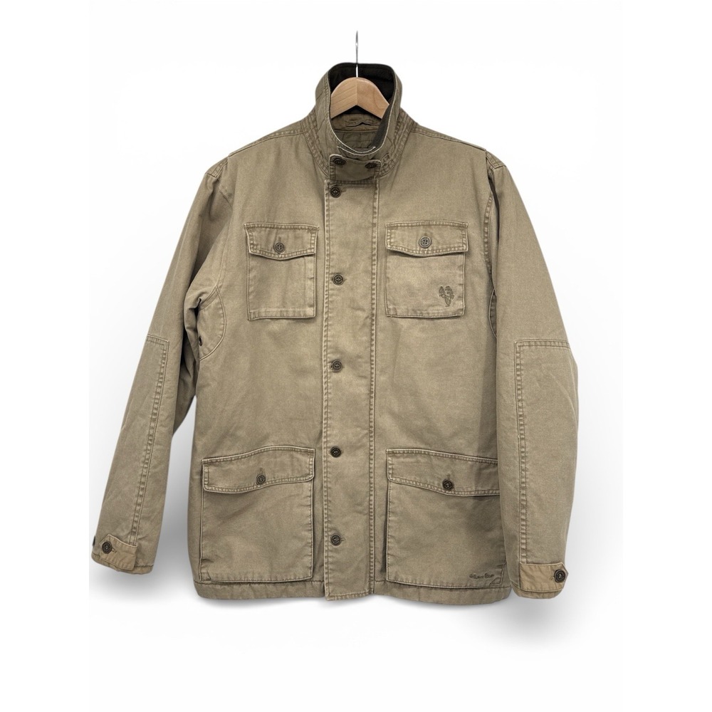 Hunt Bum Men's LT Tall Field Jacket Canvas Quilted Hunting Coat Removable Collar